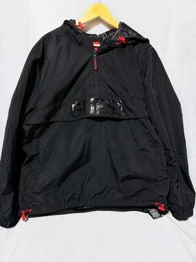 GUESS Los Angeles Men's Half-Zip Anorak Windbreaker Jacket with Hood